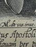 Lectus Apostolicum in caetum dum sorte Matthias, Postquam per patrias vere documenta salutis, Faederis atque novi divinus sparserat urbes Vulnifica sua colla dedit ferienda securi. (Gravure originale du XVIIe siècle) - Erste Ausgabe - Edition-Originale.com