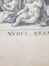Nudus eram et opervistis me. (Matt. 25.36.). Gravure originale du XVIIe siècle - Prima edizione - Edition-Originale.com