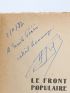 DEAT : Le Front Populaire au tournant - Signed book - Edition-Originale.com
