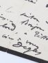 DEGAS : Lettre autographe signée d'Edgar Degas adressée à Charles Deschamps - Autographe, Edition Originale - Edition-Originale.com