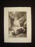 La Fontaine, fables, Le torrent et la rivière. Gravure originale à l'Eau Forte sur papier Vergé - Erste Ausgabe - Edition-Originale.com