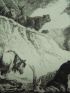 La Fontaine, fables, Les animaux malades de la peste. Gravure originale à l'Eau Forte sur papier Vergé - Prima edizione - Edition-Originale.com