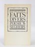 DELVAILLE : Faits Divers - Autographe, Edition Originale - Edition-Originale.com