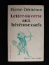 DEMERON : Lettre ouverte aux hétérosexuels - Signed book, First edition - Edition-Originale.com