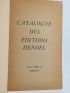 DENOEL : Catalogue des éditions Denoël - First edition - Edition-Originale.com