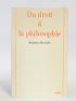 DERRIDA : Du droit à la philosophie - Libro autografato, Prima edizione - Edition-Originale.com