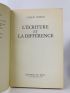 DERRIDA : L'écriture et la différence  - Signed book, First edition - Edition-Originale.com