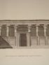 DESCRIPTION DE L'EGYPTE.  Edfou (Apollinopolis magna). Élévation du portique du grand temple. (ANTIQUITES, volume I, planche 53) - First edition - Edition-Originale.com