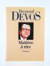 DEVOS : Matière à rire - L'Intégrale - Signed book - Edition-Originale.com
