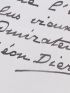 DIERX : Lettre autographe datée et signée à Judith Gautier la félicitant pour son élection à l'Académie Goncourt : 