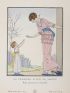 DOEUILLET : La Première Fleur du jardin. Robe printanière de Doeuillet (pl.35, La Gazette du Bon ton, 1914 n°4) - Erste Ausgabe - Edition-Originale.com