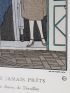 DOEUILLET : Vous ne serez jamais prêts. Tailleur et Robe de dîners, de Doeuillet (pl.22, La Gazette du Bon ton, 1920 n°3) - First edition - Edition-Originale.com