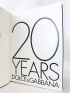 DOLCE : 20 years - Dolce & Gabbana - Signiert, Erste Ausgabe - Edition-Originale.com
