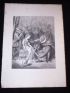 Charles Perrault, Contes, Cendrillon essayant la pantoufle de vair. Gravure originale sur bois de fil, tirée sur Vélin fort - Edition Originale - Edition-Originale.com