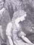 Charles Perrault, Contes, Cendrillon essayant la pantoufle de vair. Gravure originale sur bois de fil, tirée sur Vélin fort - Erste Ausgabe - Edition-Originale.com