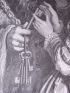 Charles Perrault, Contes, La Barbe Bleue confiant les clés à sa femme. Gravure originale sur bois de fil, tirée sur Vélin fort - Prima edizione - Edition-Originale.com