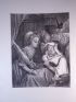 DORE : Charles Perrault, Contes, La Belle au Bois Dormant et sa bonne. Gravure originale sur bois de fil, tirée sur Vélin fort - Edition-Originale.com