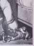 Charles Perrault, Contes, Le Petit Poucet, L'Ogre découvrant les enfants. Gravure originale sur bois de fil, tirée sur Vélin fort - Erste Ausgabe - Edition-Originale.com