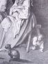 Charles Perrault, Contes, Le Petit Poucet, Parents discutant devant l'âtre. Gravure originale sur bois de fil, tirée sur Vélin fort - First edition - Edition-Originale.com