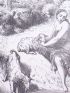 Charles Perrault, Contes, Peau d’Âne au bain. Gravure originale sur bois de fil, tirée sur Vélin fort - Erste Ausgabe - Edition-Originale.com