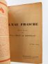 DRIEU LA ROCHELLE : L'eau fraîche - First edition - Edition-Originale.com