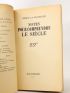 DRIEU LA ROCHELLE : Notes pour comprendre le siècle - Libro autografato, Prima edizione - Edition-Originale.com