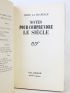 DRIEU LA ROCHELLE : Notes pour comprendre le siècle - Erste Ausgabe - Edition-Originale.com