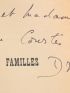 DRUON : Les grandes Familles - Autographe, Edition Originale - Edition-Originale.com