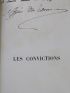 DU CAMP : Les convictions - Libro autografato, Prima edizione - Edition-Originale.com