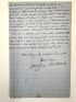 DU CAMP : Lettre autographe signée portrait du Baron de Cormenin - Signed book - Edition-Originale.com