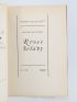 DUCHAMP : Rrose Sélavy - First edition - Edition-Originale.com