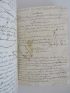 DUPLAY : Cayer des mathématiques dictées par monsieur Duplay oratorien dans la salle de l'oratoire d'Angers l'an 1750. J. p. Brisebare Etudiant en phisique - Autographe - Edition-Originale.com