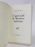 DURAS : L'après-midi de monsieur Andesmas - Signiert, Erste Ausgabe - Edition-Originale.com