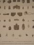 DESCRIPTION DE L'EGYPTE.  Collection d'antiques. Amulettes en terre cuite, Amulettes en forme de scarabée, Figure en terre cuite, Fragments à fond de couleur émaillé et verres colorés avec hiéroglyphes en blanc, en bronze, Pierres gravées trouvées en Syrie.  - Edition Originale - Edition-Originale.com