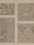 DESCRIPTION DE L'EGYPTE.  Esné (Latopolis). Détails d'architecture, bas-reliefs et inscriptions hiéroglyphiques du portique. (ANTIQUITES, volume I, planche 80) - Erste Ausgabe - Edition-Originale.com