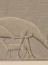 DESCRIPTION DE L'EGYPTE.  Pyramides de Memphis. Bas-reliefs et fragment de hiéroglyphes sculptés dans les tombeaux situés à l'est de la seconde pyramide. (ANTIQUITES, volume V, planche 17) - First edition - Edition-Originale.com