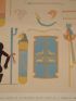 DESCRIPTION DE L'EGYPTE.  Thèbes. Bybân el Molouk. Enseignes, armes et instruments peints dans le cinquième tombeau des rois à l'est. (ANTIQUITES, volume II, planche 88) - Erste Ausgabe - Edition-Originale.com