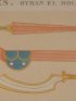 DESCRIPTION DE L'EGYPTE.  Thèbes. Bybân el Molouk. Enseignes, armes et instruments peints dans le cinquième tombeau des rois à l'est. (ANTIQUITES, volume II, planche 88) - Prima edizione - Edition-Originale.com