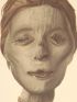 DESCRIPTION DE L'EGYPTE.  Thèbes. Hypogées. Profil et face d'une tête de momie de femme, tirée de la collection de M. Delile. (ANTIQUITES, volume II, planche 50) - Edition Originale - Edition-Originale.com