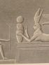 DESCRIPTION DE L'EGYPTE.  Thèbes. Memnomium. Pilastre et bas-reliefs du temple de l'ouest. (ANTIQUITES, volume II, planche 36) - Edition Originale - Edition-Originale.com