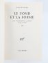 DUTOURD : Le fond et la forme I & II - Autographe, Edition Originale - Edition-Originale.com