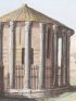 [ECOLE NAPOLITAINE] Vue du temple de Vesta et de la fortune virile - Signiert, Erste Ausgabe - Edition-Originale.com