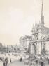 Eglise St Laurent  - Paris et ses ruines, Lithographie originale - Erste Ausgabe - Edition-Originale.com