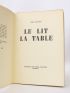 ELUARD : Le lit la table - Edition Originale - Edition-Originale.com