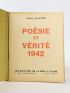 ELUARD : Poésie et vérité 1942 - Prima edizione - Edition-Originale.com
