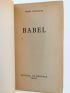 EMMANUEL : Babel - Libro autografato, Prima edizione - Edition-Originale.com