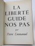 EMMANUEL : La liberté guide nos pas - Erste Ausgabe - Edition-Originale.com