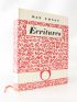 ERNST : Ecritures - Autographe, Edition Originale - Edition-Originale.com