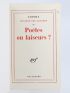 ETIEMBLE : L'hygiène des lettres IV : Poètes ou faiseurs - Libro autografato, Prima edizione - Edition-Originale.com