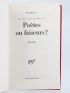 ETIEMBLE : L'hygiène des lettres IV : Poètes ou faiseurs - Libro autografato, Prima edizione - Edition-Originale.com